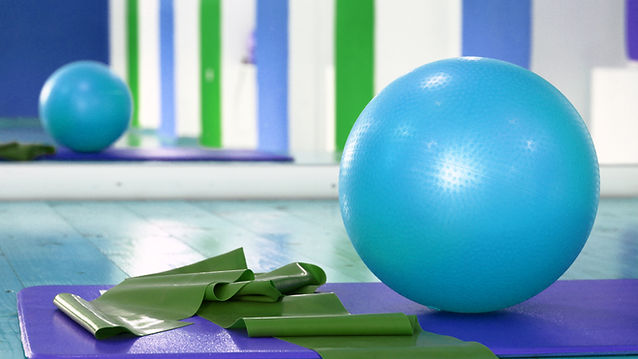 Stability Ball and Stretching Band