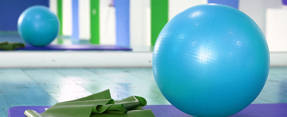 Exercise Ball Setup