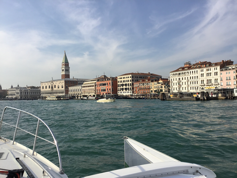 by charter trimaran to Venice