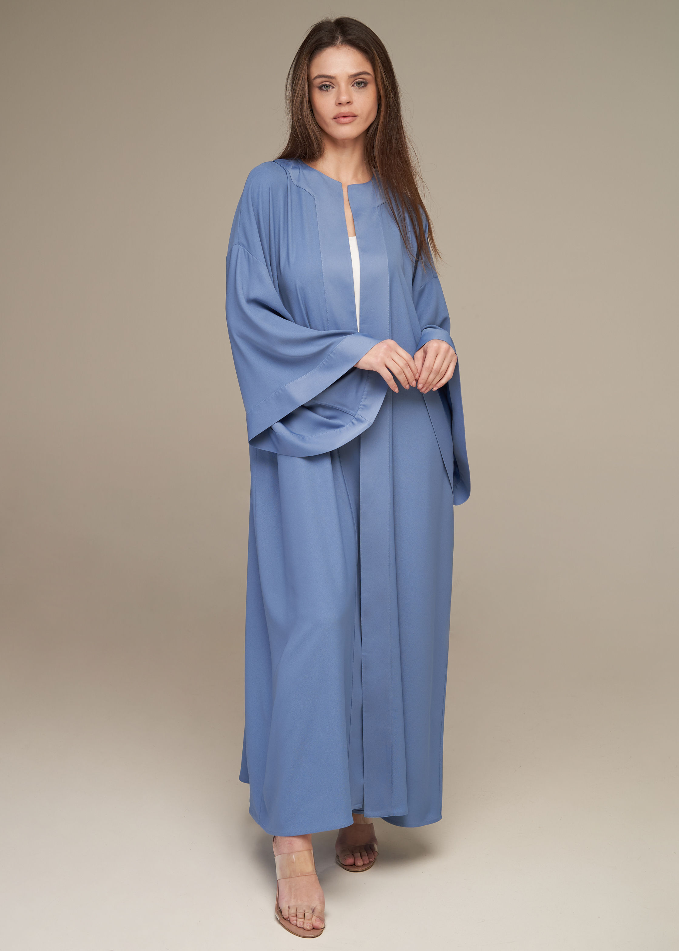 Soft Blue Abaya