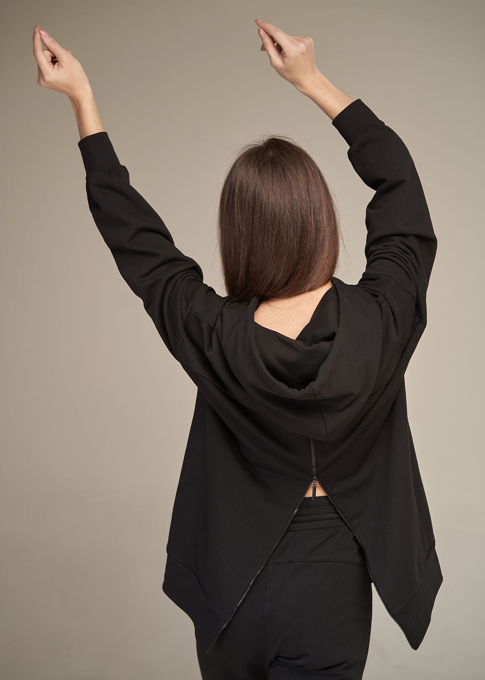 Küçük resim: Back Zipped Hoodie