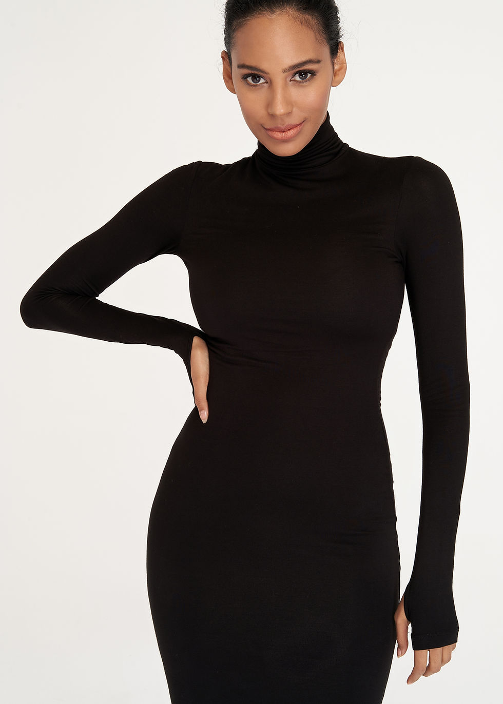 Thumbnail: Midi Turtleneck Dress