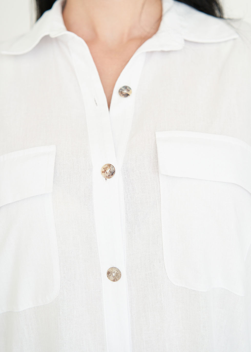 Thumbnail: Cotton Shirt & Pants Set With Pockets