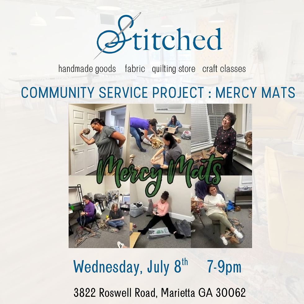 Mercy Mats a Community Service Project