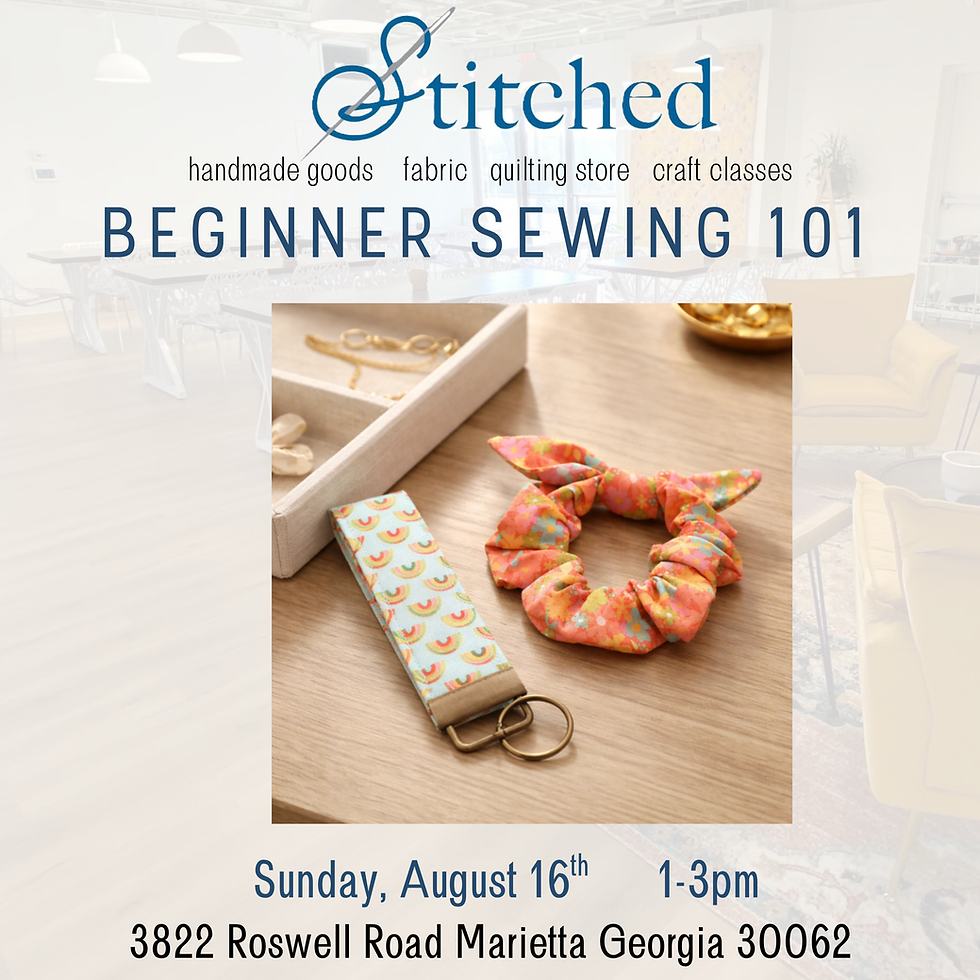 Beginner Sewing 101 for Adults