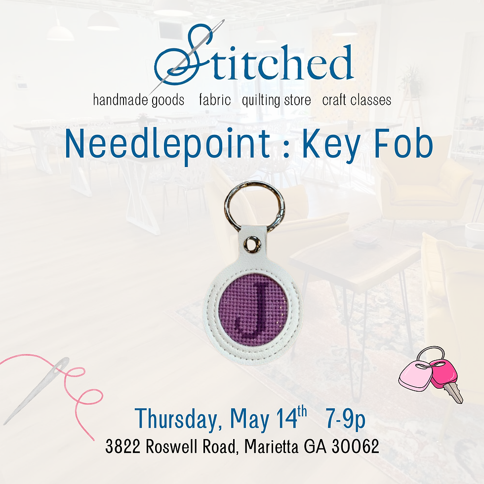 Needlepoint : Key Fob