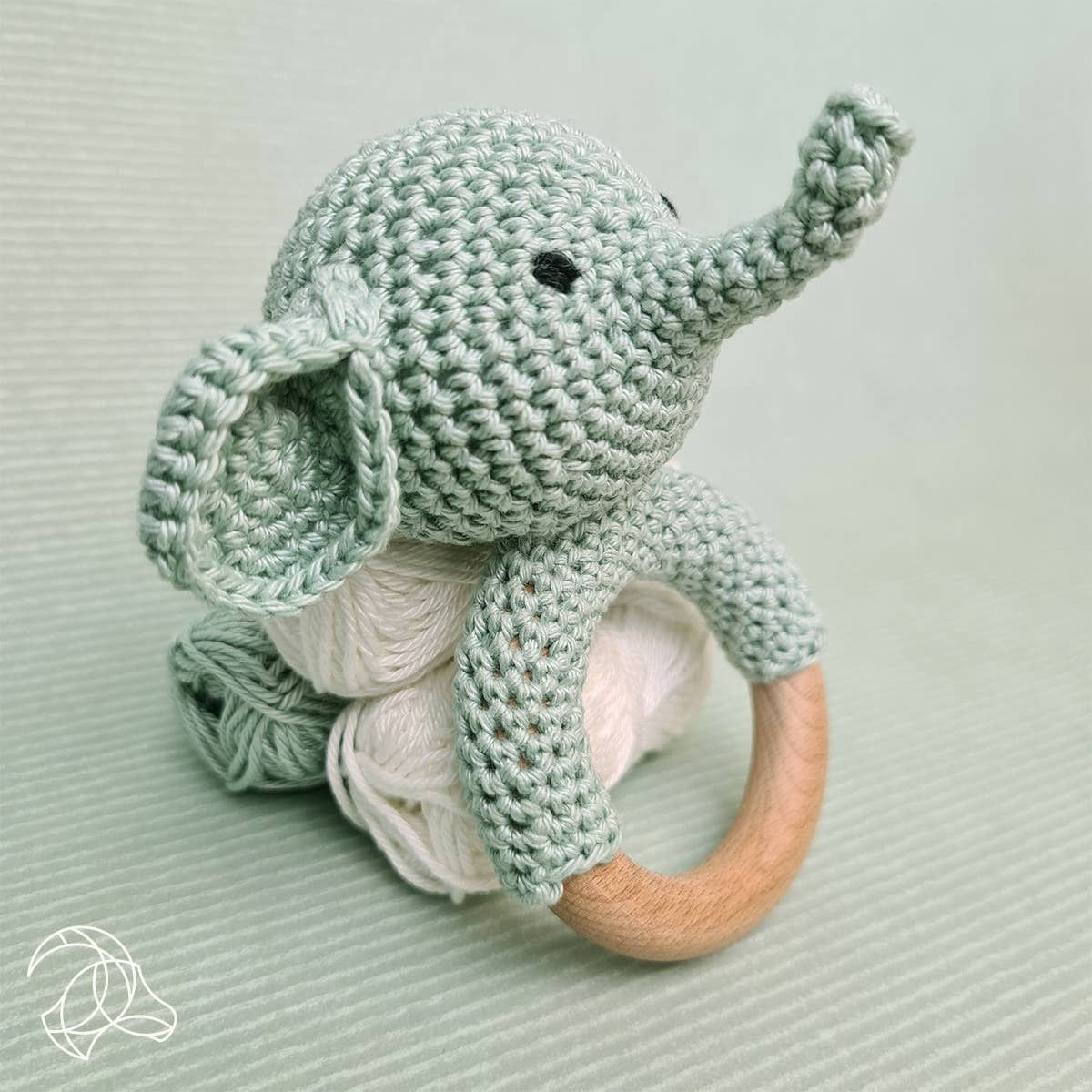 HC-40MB014 - Diy Crochet Kit - Rattle Elephant