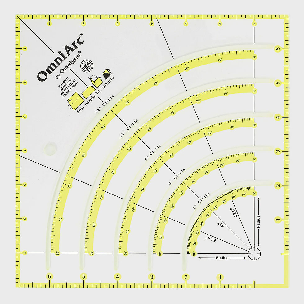 R4C12 - Non-Slip Circle Cutter Ruler