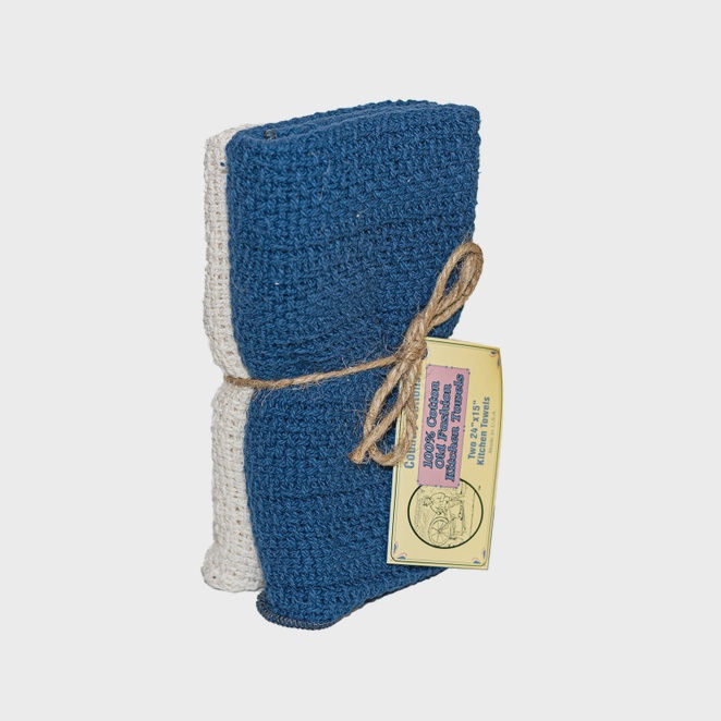 KTTN Kitchen Towels 2 Pack - True Blue/Natural