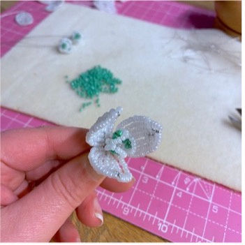 Thumbnail: TBG-SNO Beaded Flower Craft Kit - Snowdrop. A Creative Gift Idea.
