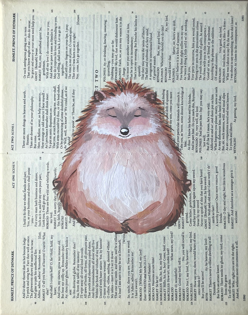 Hedgehog in Lotus Position