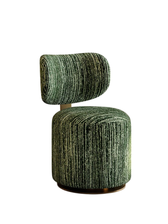 Modern Swivel Vanity Chair – Luxury Upholstered Makeup Stool