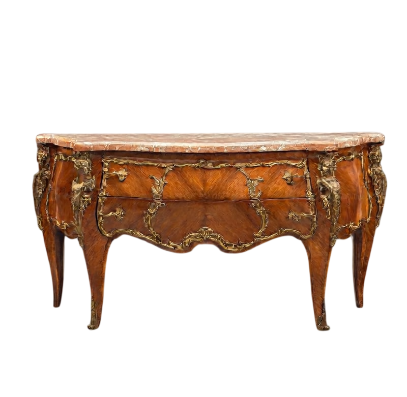 Luxury French Antique Chest of Drawers with Marble Top