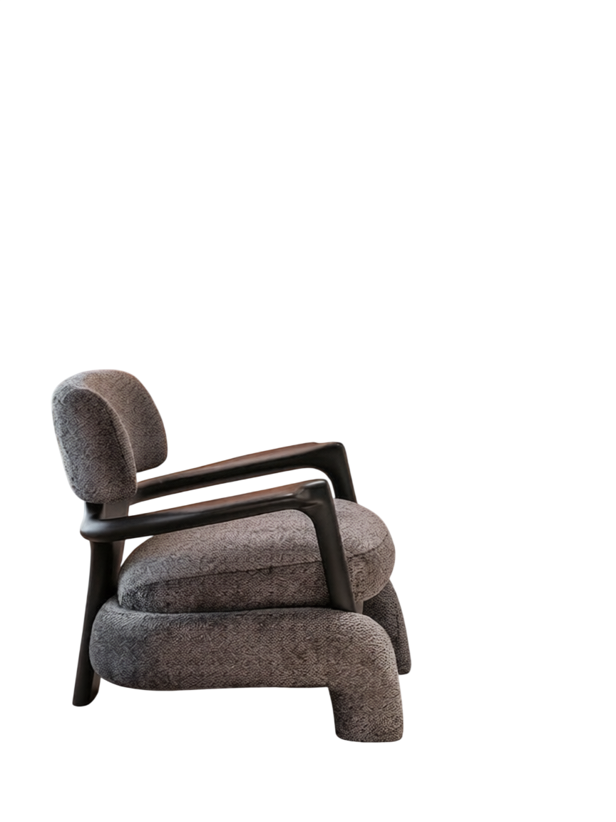 Modern Sherpa Accent Chair with Armrests, Upholstered Single Sofa Chair