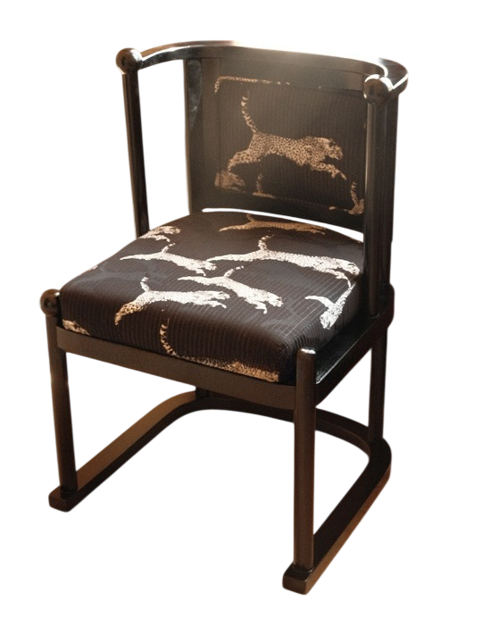 Modern Solid Wood Dining Chair Upholstered Accent Chair Contemporary VanityChair