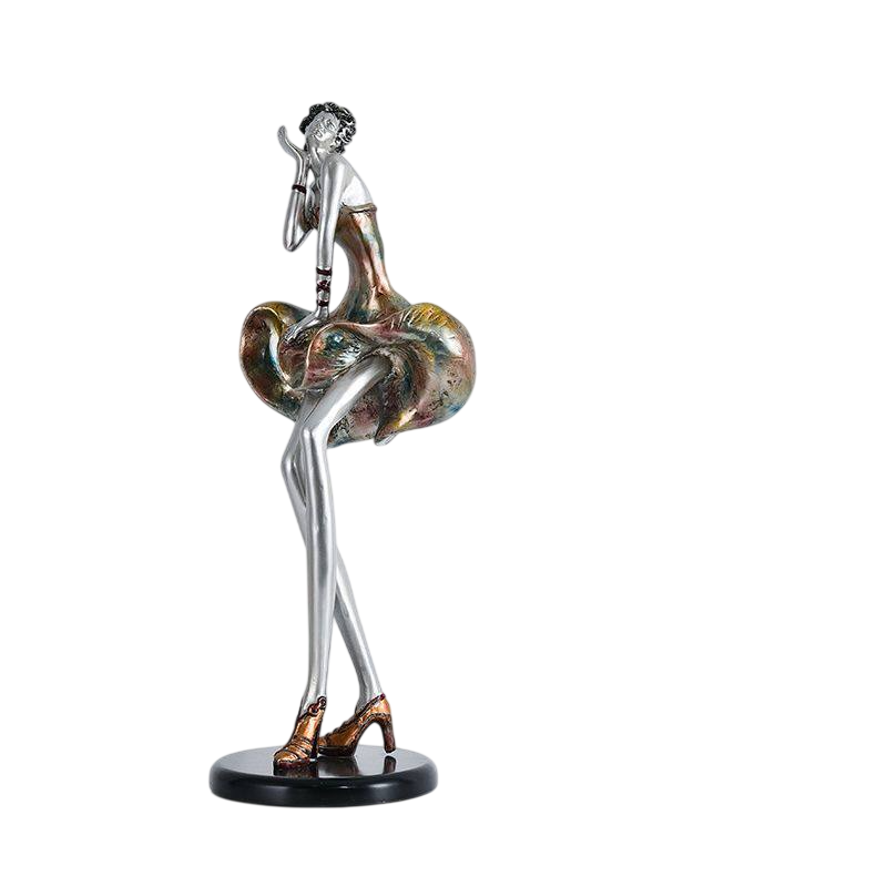 Modern Abstract Female Sculpture – Luxury Contemporary Lady Figurine Statue