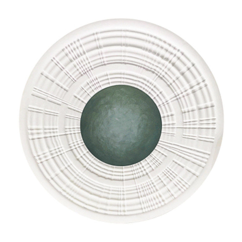 Round 3D Wood Carved Wall Art, Modern Minimalist Circular Wall Decor