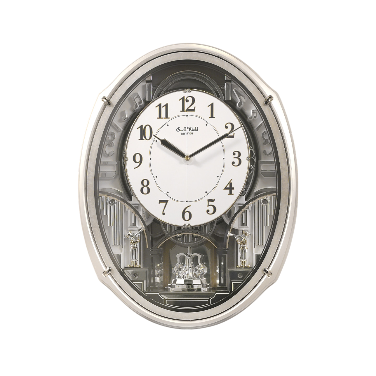 Modern Musical Wall Clock with Chime, Decorative Quartz Silent Wall Clock