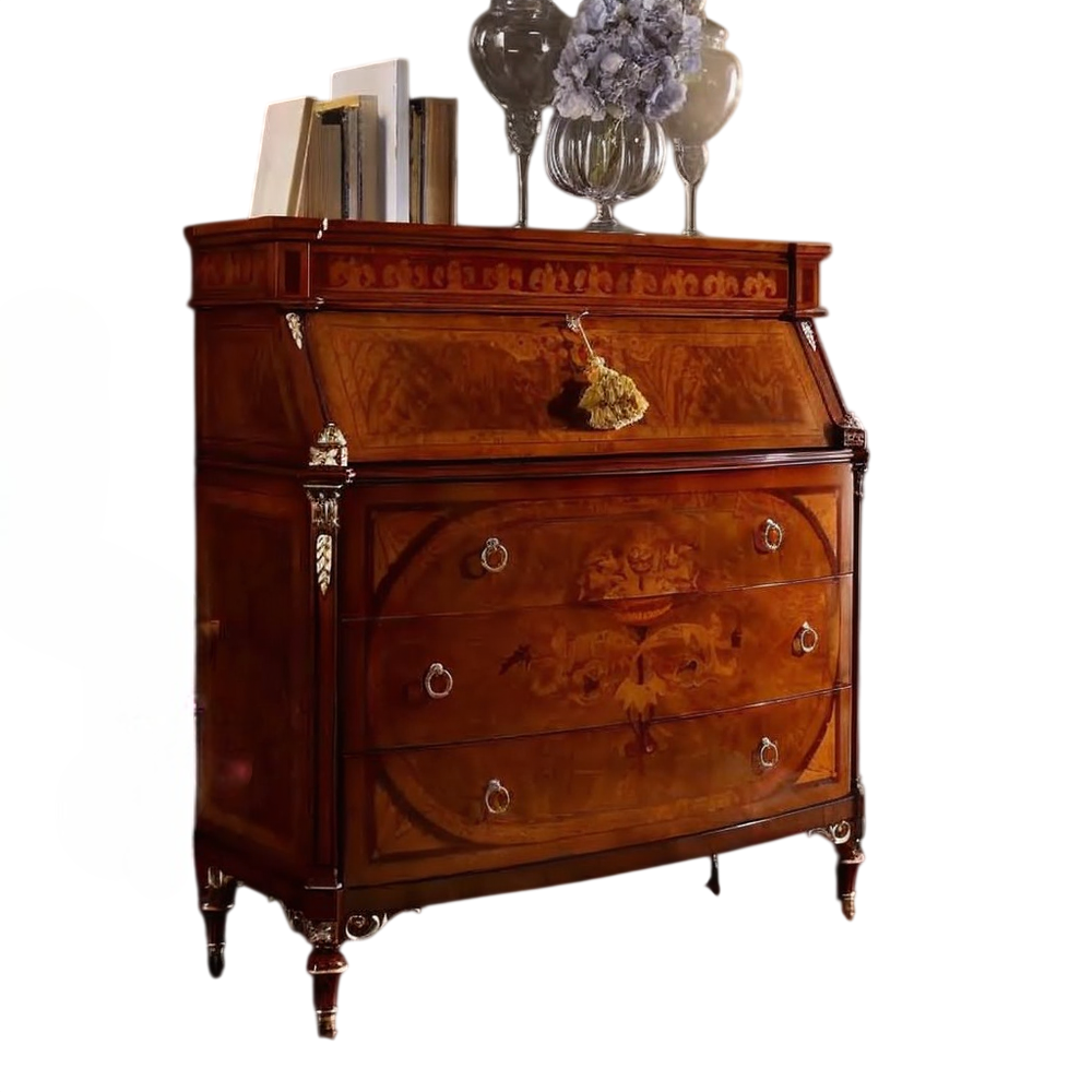 Luxury Antique Solid Wood Chest of Drawers