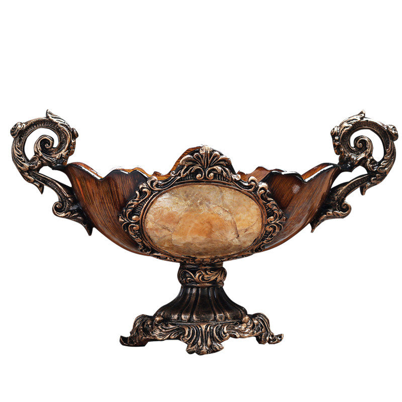Luxury Pedestal Fruit Bowl Centerpiece, Vintage European Decorative Candy Dish