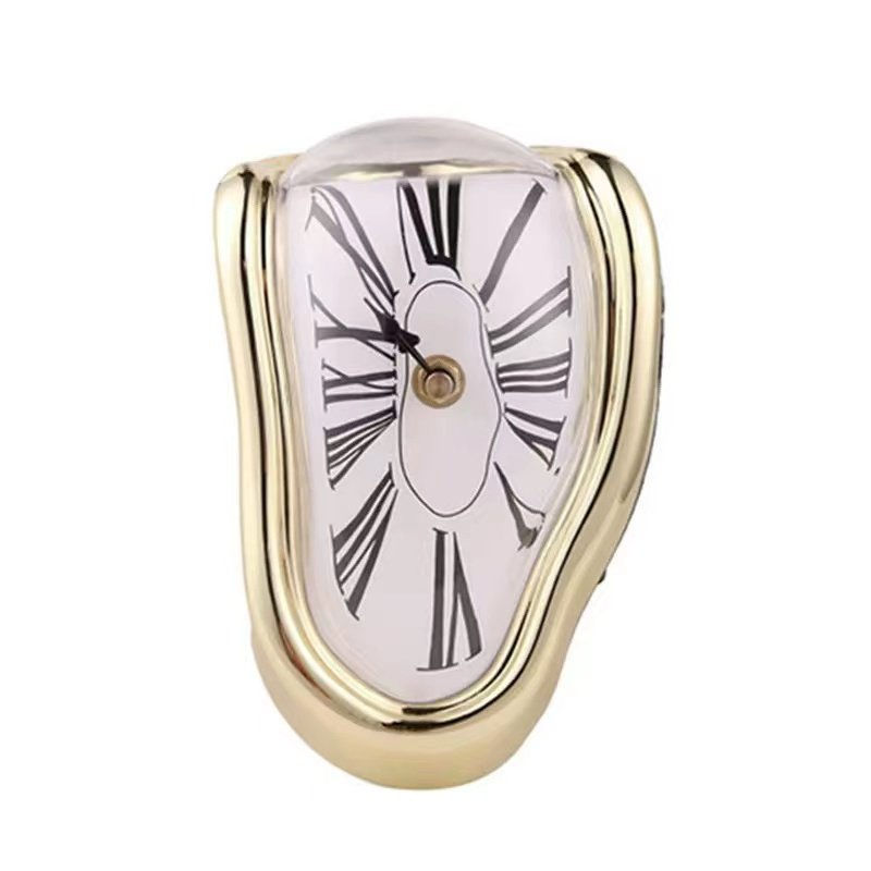 Modern Melting Wall Clock Creative Distorted Design Decorative Quartz Clock
