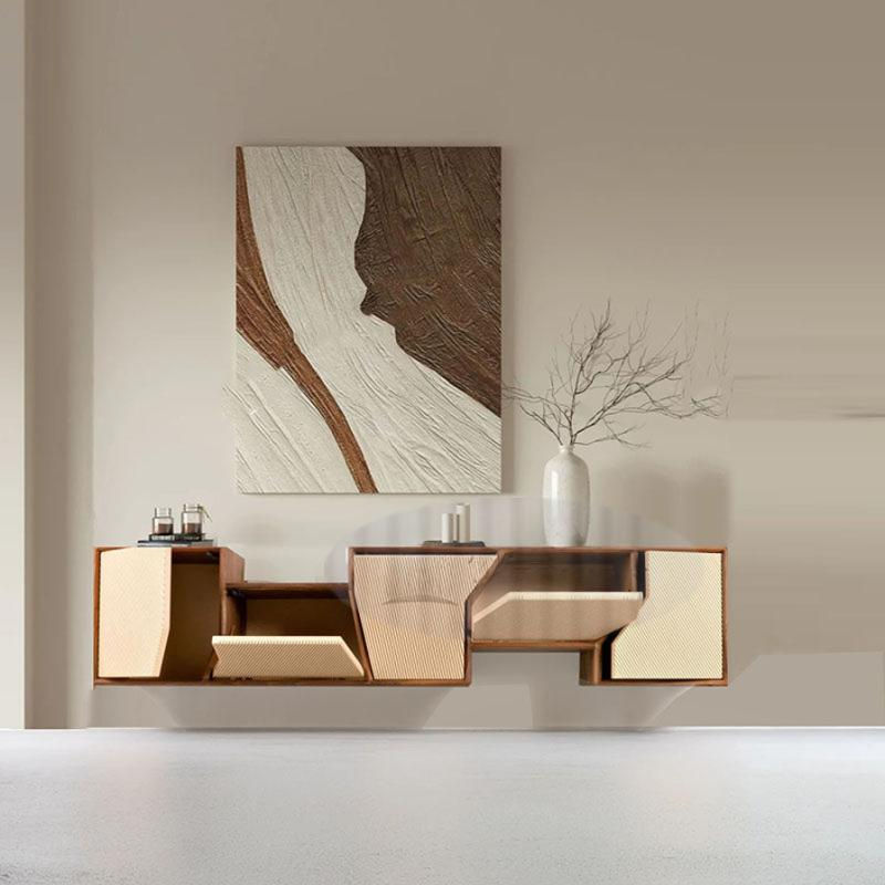 Thumbnail: Modern Floating Sideboard Cabinet Wall Mounted Console Cabinet 