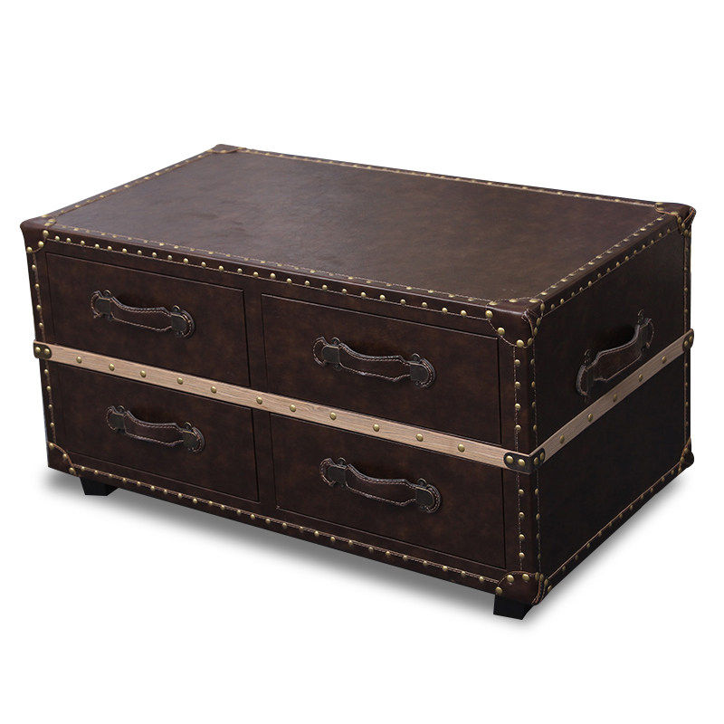 Vintage Trunk Style Coffee Table