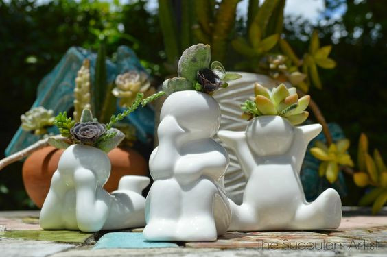 Thumbnail: Thinking Man:  Mini People Succulent Planters