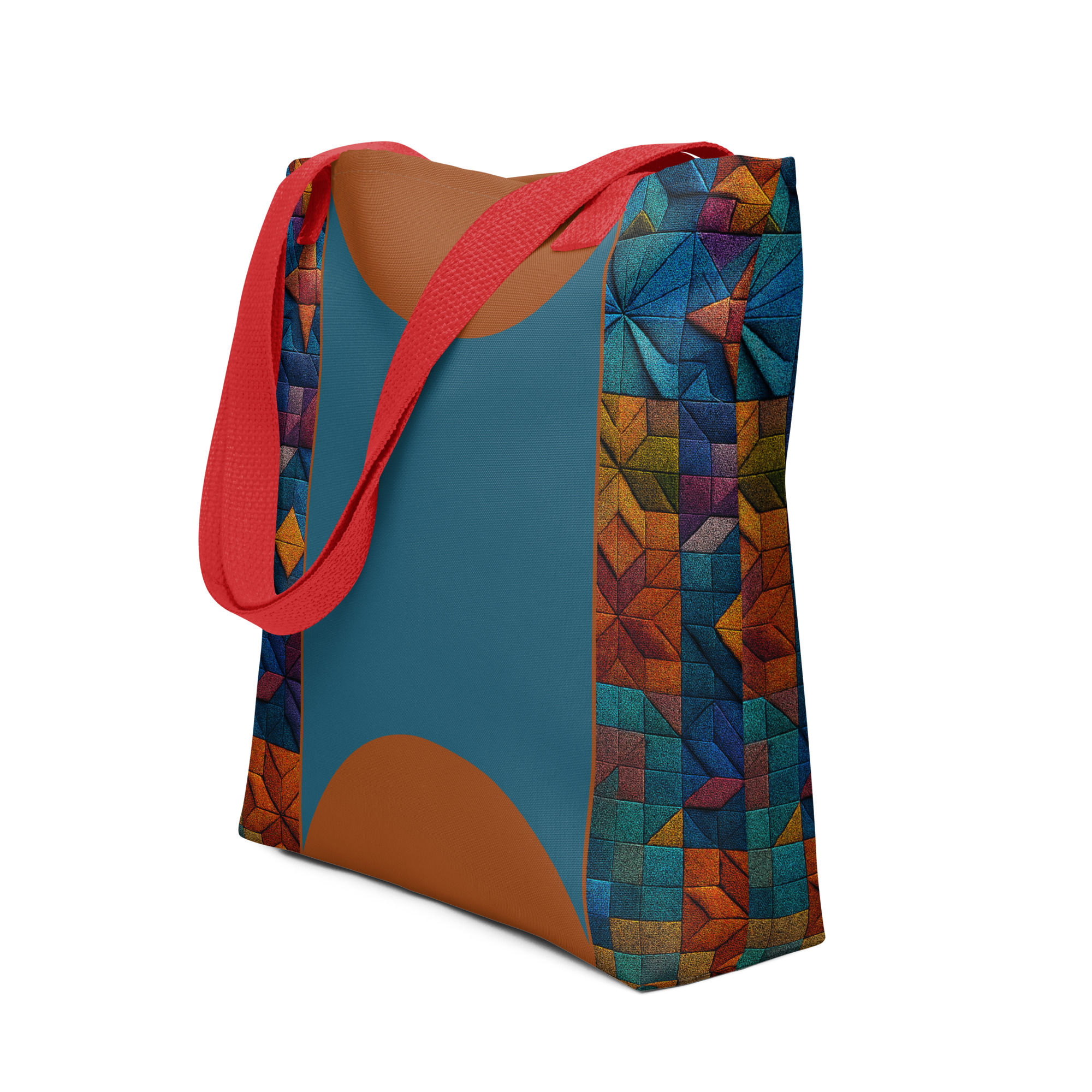 Azure Quilt Tote Bag