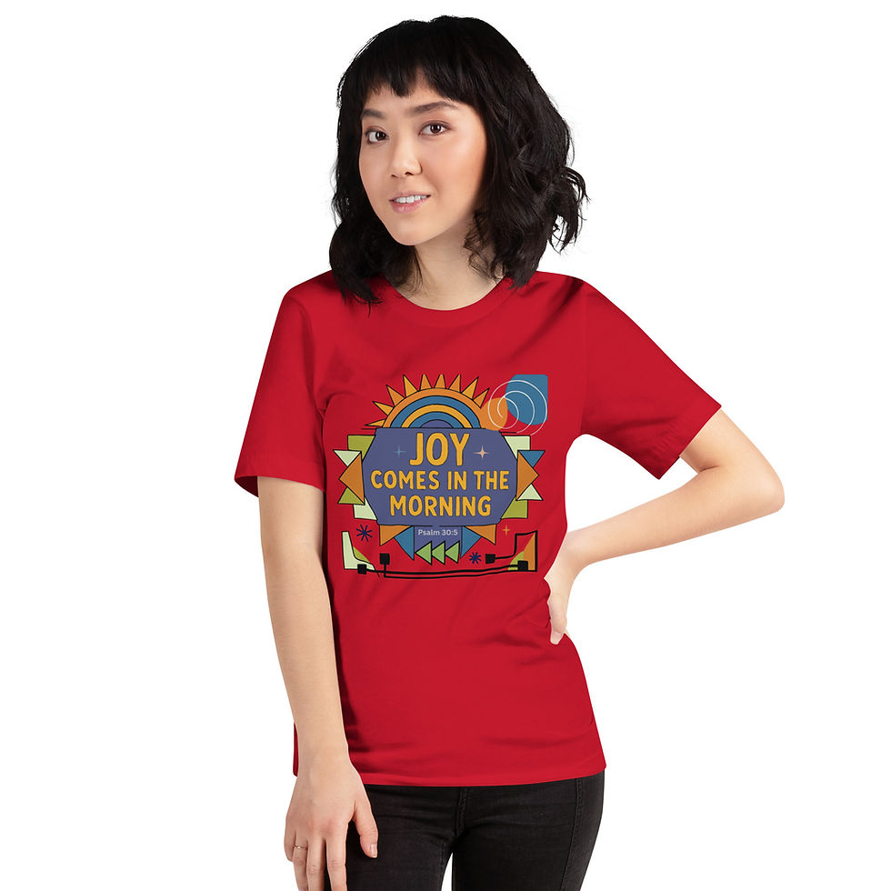 Thumbnail: Joy Comes In The Morning Desert Sunburst Unisex T-Shirt