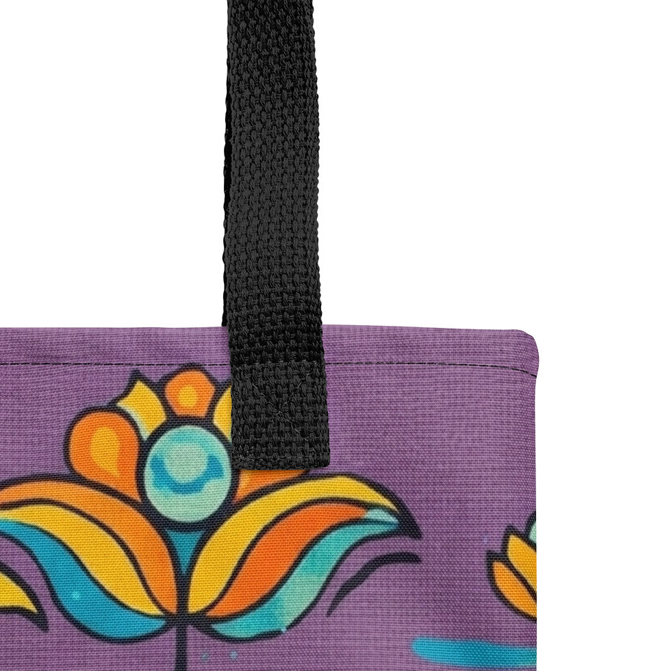 Thumbnail: Plum Oasis Tote Bag