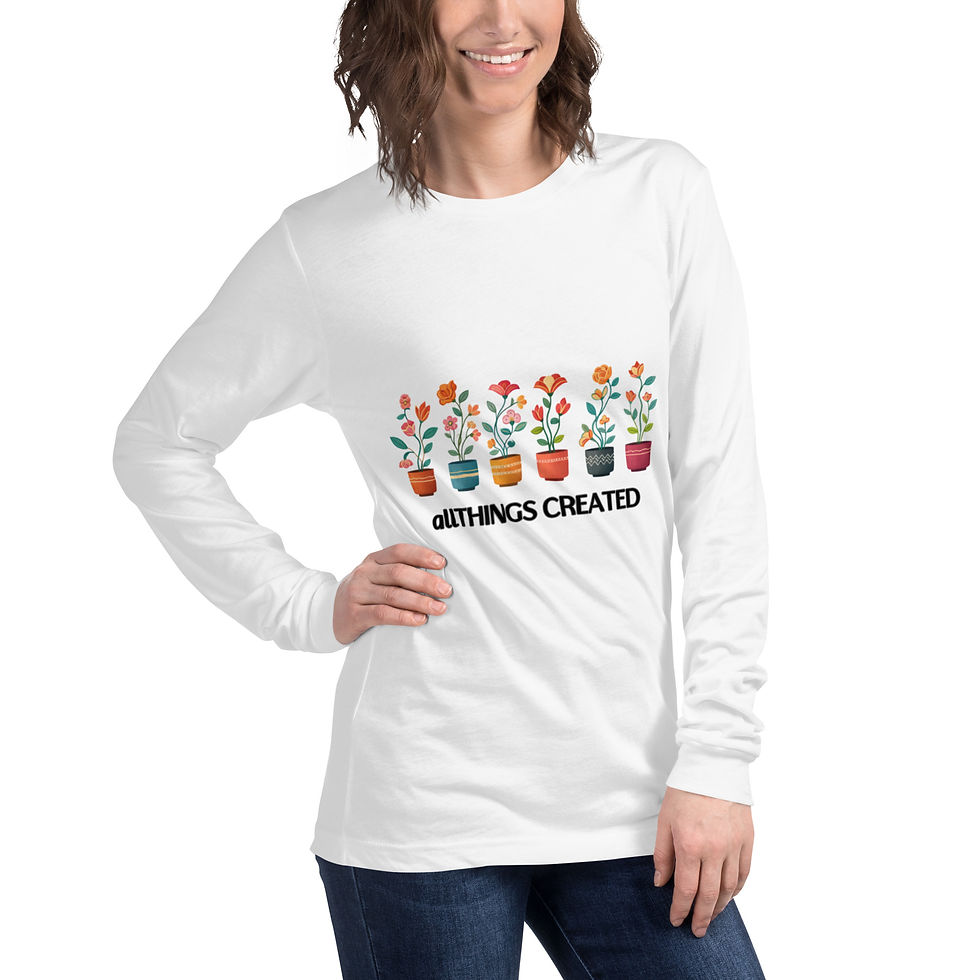 Thumbnail: Allthings Created Unisex Long Sleeve Tee