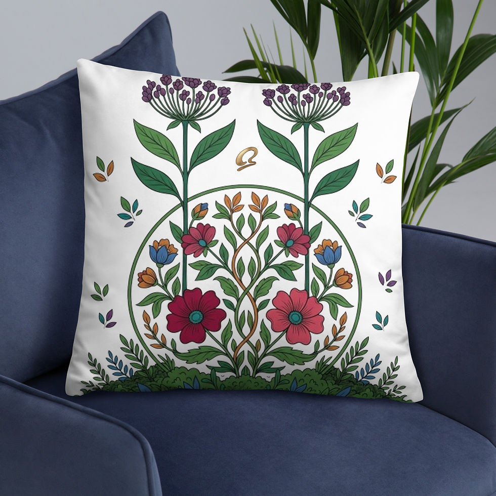 Thumbnail: Enchanted Nouveau Basic Throw Pillow