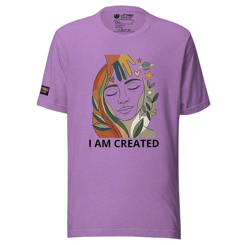 Thumbnail: I AM CREATED (Genesis 1:27 inspired) Unisex T-Shirt