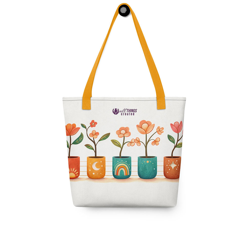 Thumbnail: Celestial Bloom Lineup Tote Bag