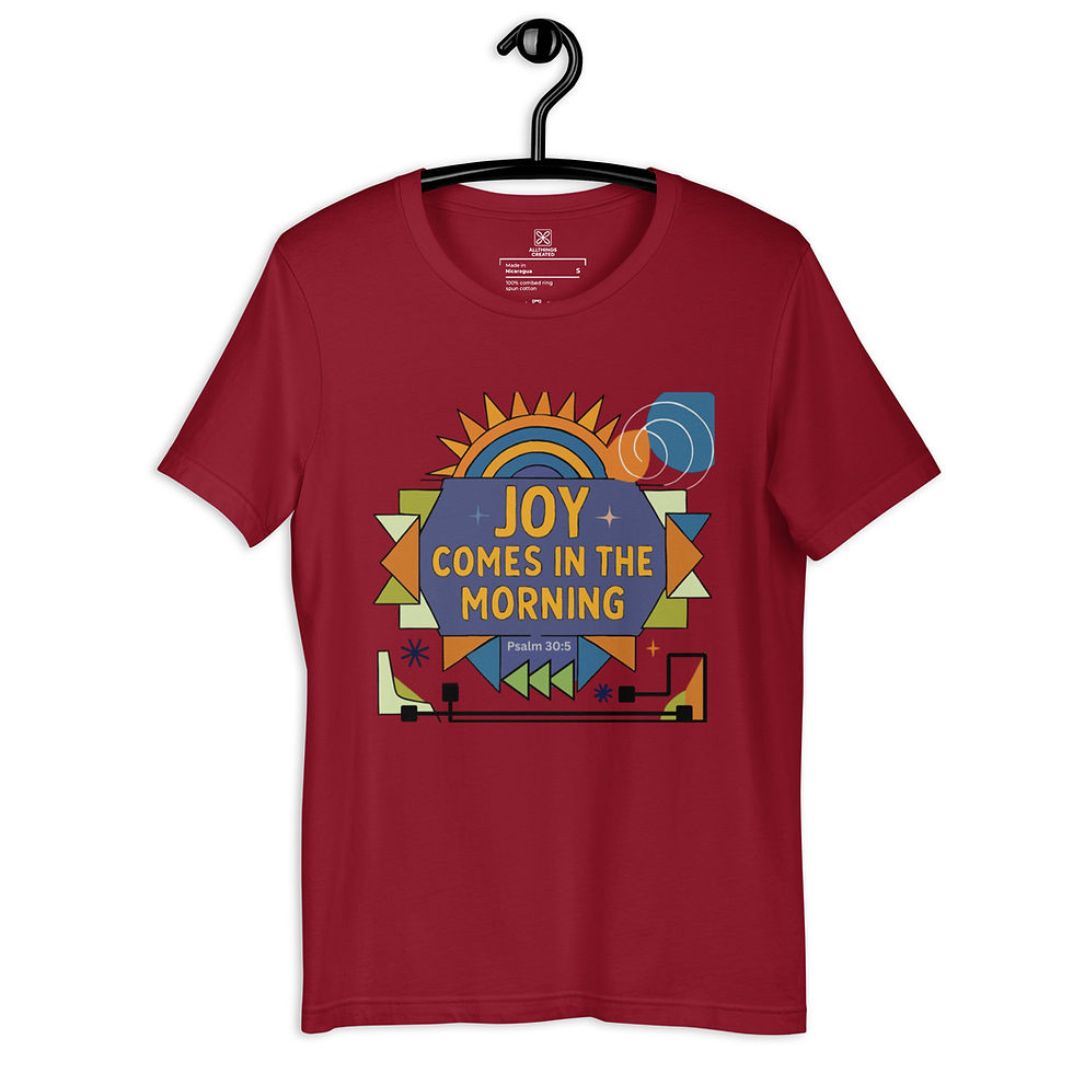 Thumbnail: Joy Comes In The Morning Desert Sunburst Unisex T-Shirt