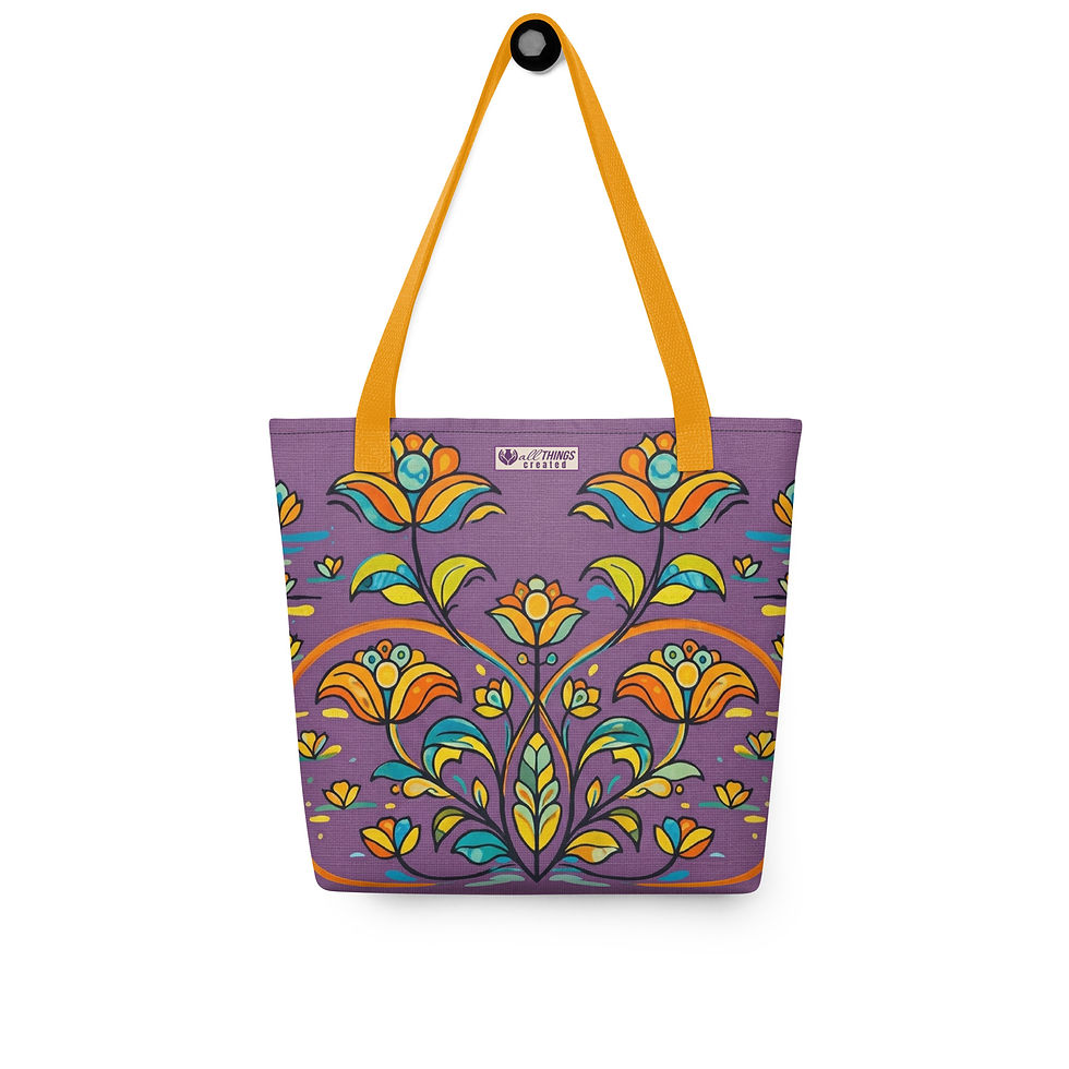 Thumbnail: Plum Oasis Tote Bag