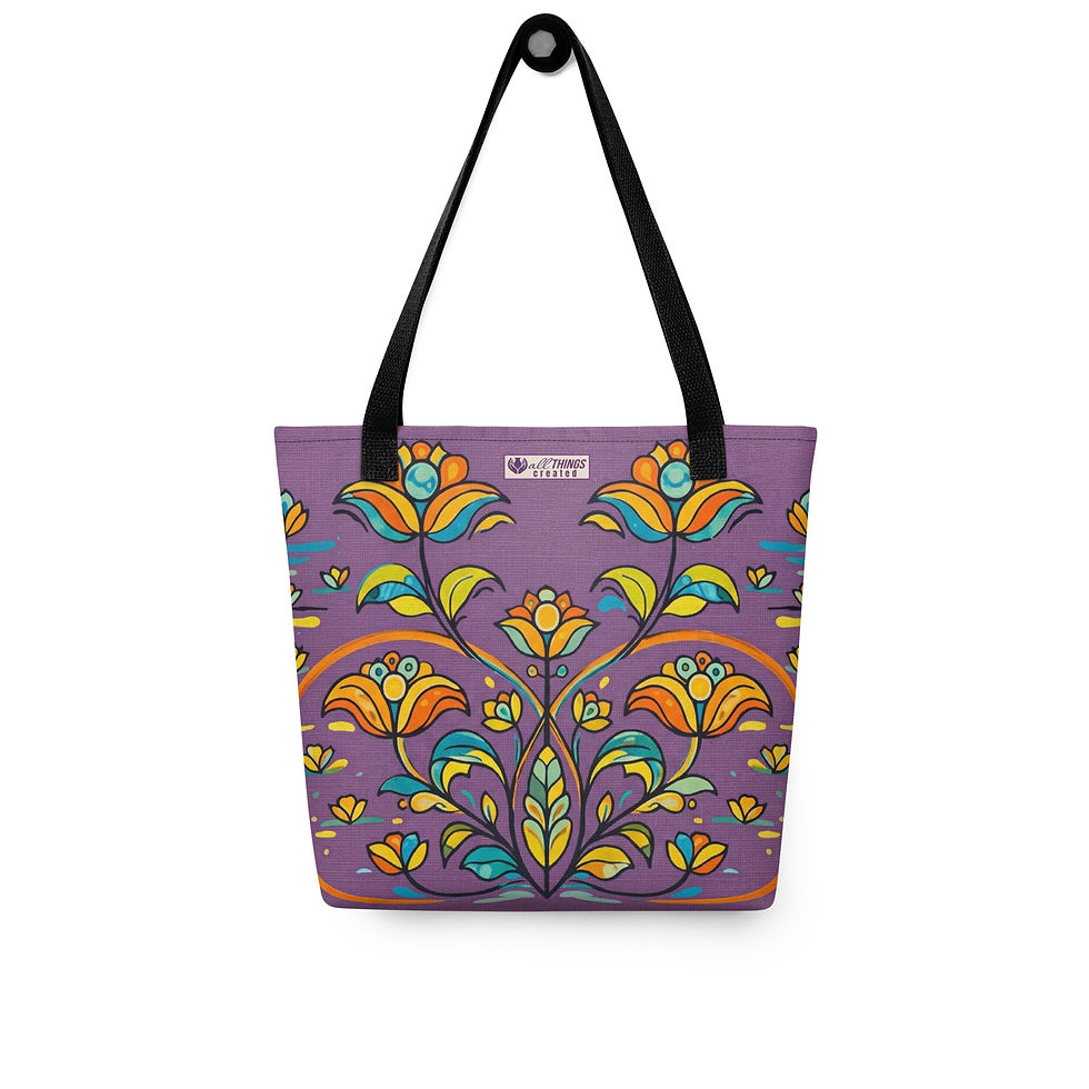 Thumbnail: Plum Oasis Tote Bag