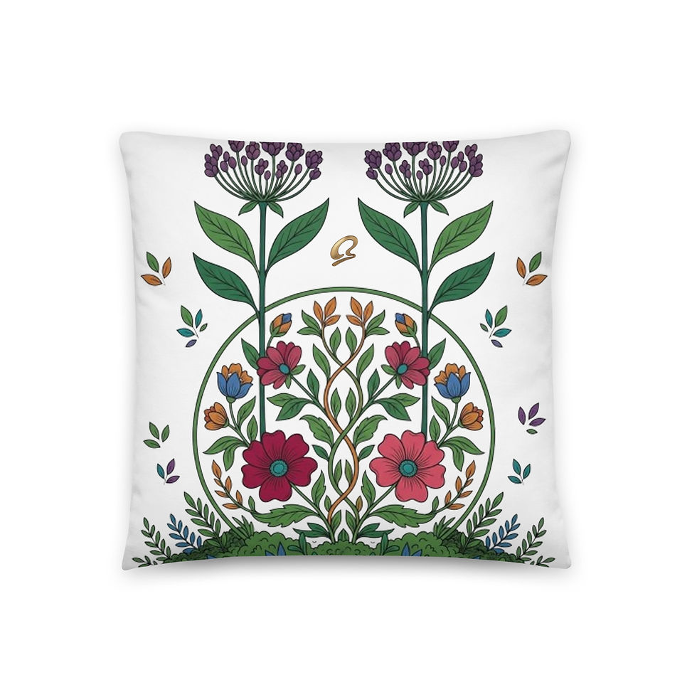 Thumbnail: Enchanted Nouveau Basic Throw Pillow