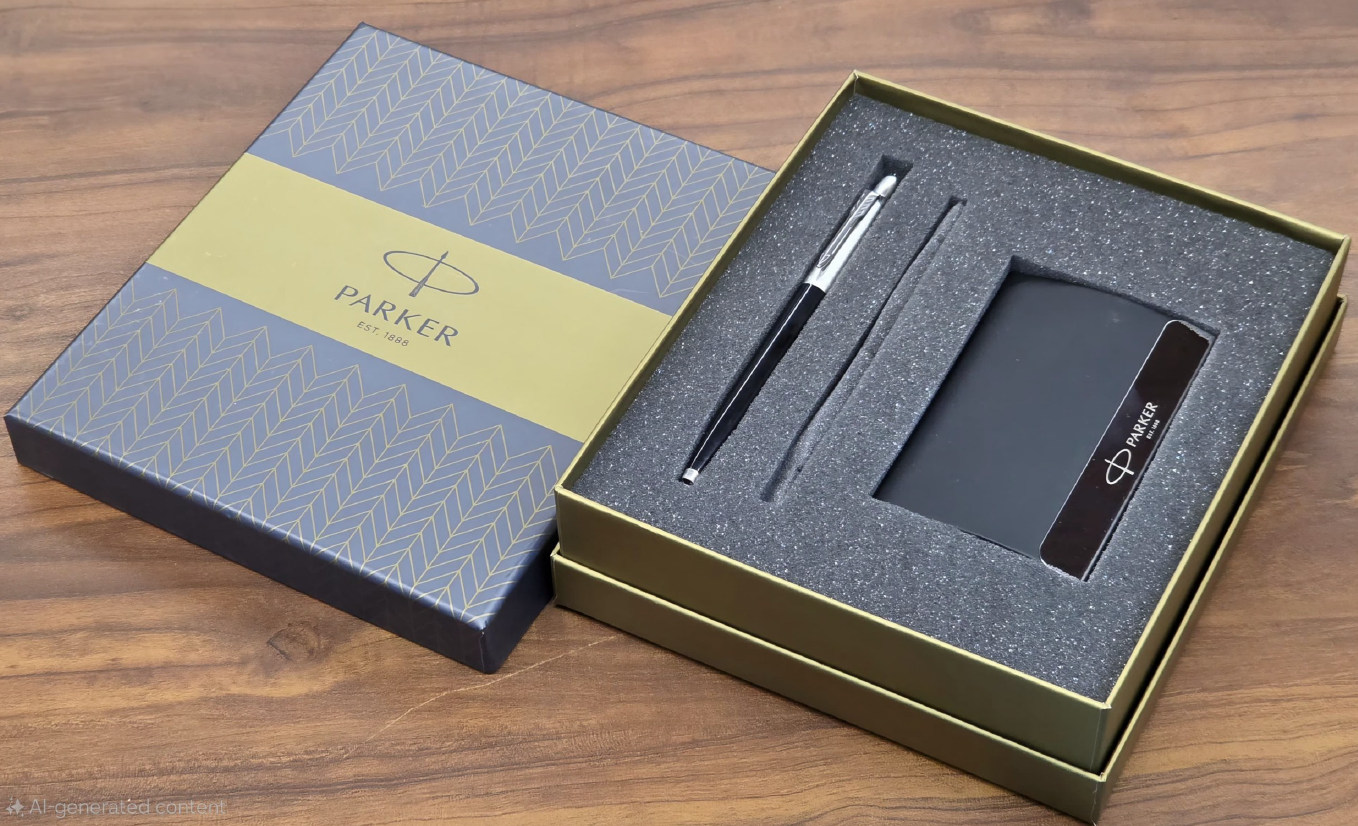 Premium Parker Gift Set with Pen & Card Holder