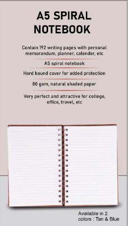 Thumbnail: A5 Spiral Notebook