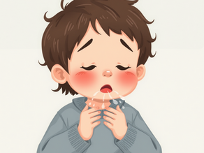 a child coughing improving with the help of homeopathy