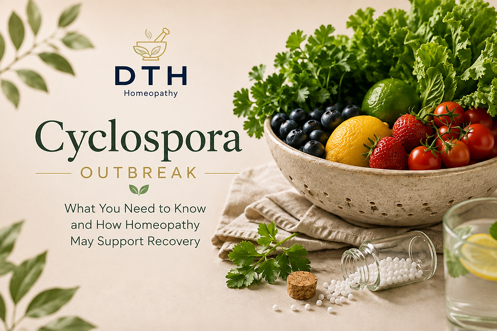 Cyclospora Outbreak: What you need to know and how Homeopathy may support recovery
