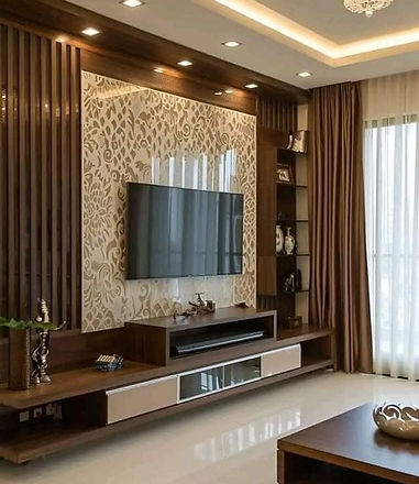 MODERN TV UNIT LOUVERS AND DESIGNER SHEET