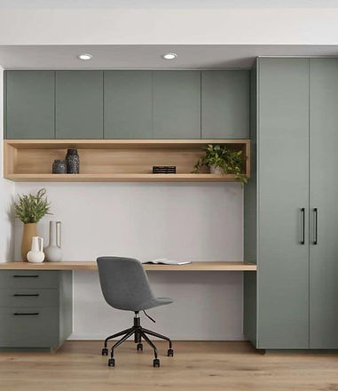 STUDY TABLE MODERN WITH CENTER STORAGE