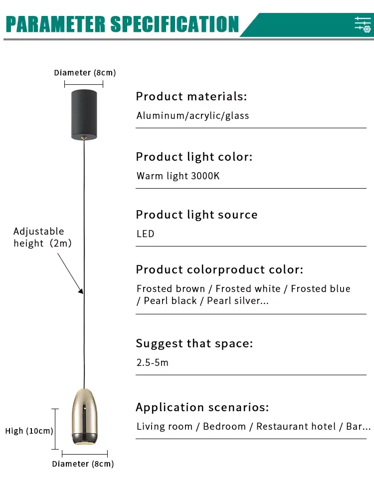 Thumbnail: Led modern lighting staircase  head of bed light ,pendant light-A008