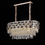 Thumbnail: MODERN OVAL CRYSTAL PENDANT LIGHT E14-SILVER