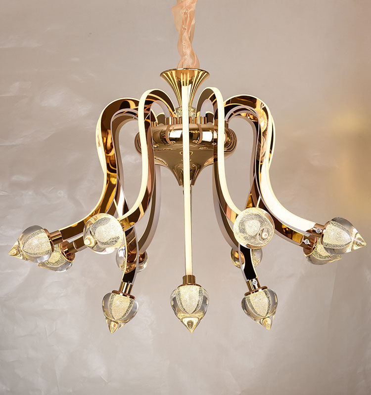 Thumbnail: Modern Flowers Luxury Crystal Led Chandelier Lighting-6+3+3