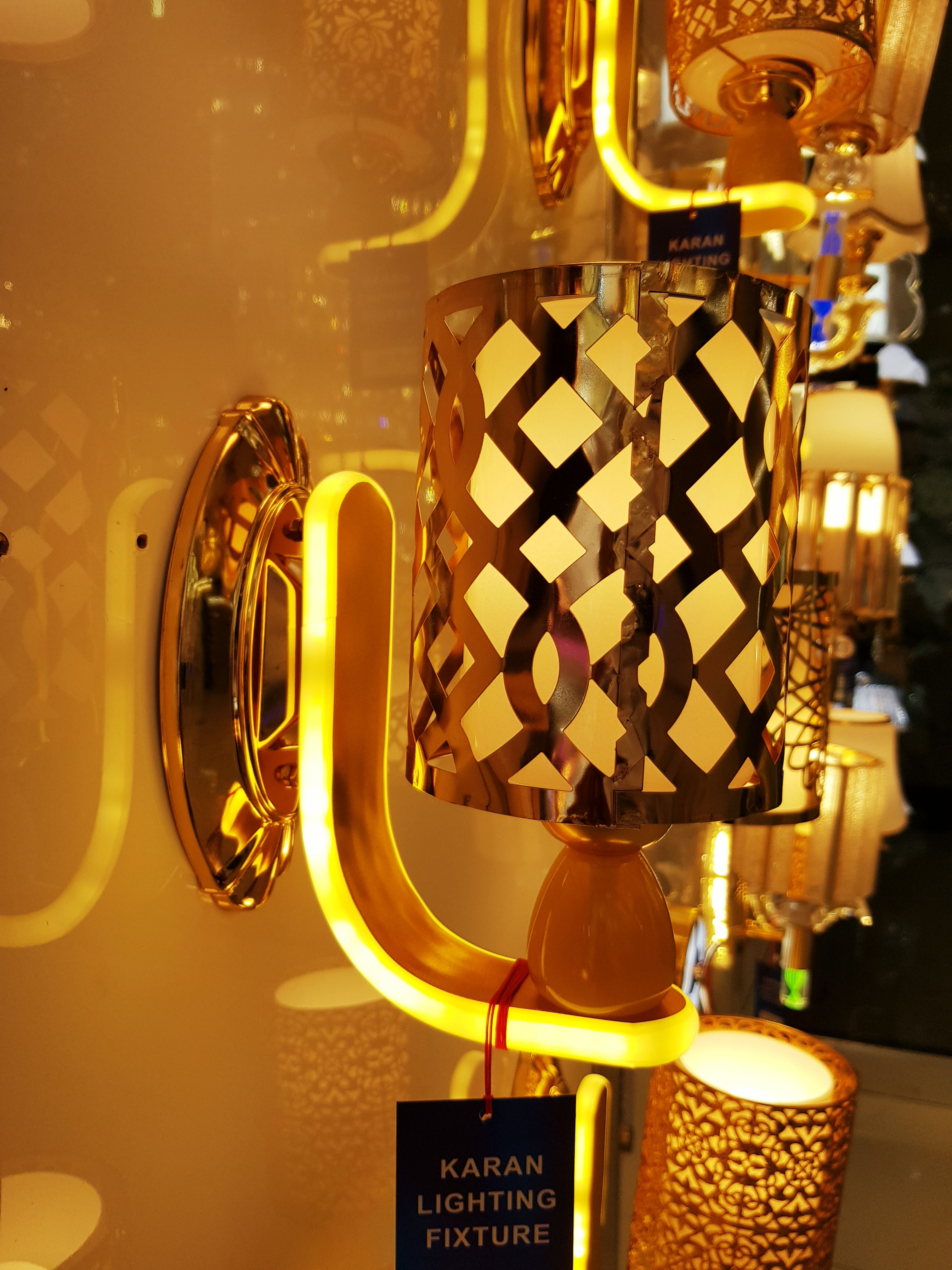 Modern Metal Wall light Gold Color