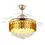 الصورة المصغرة: Fan with led Crystal pendant  Light 